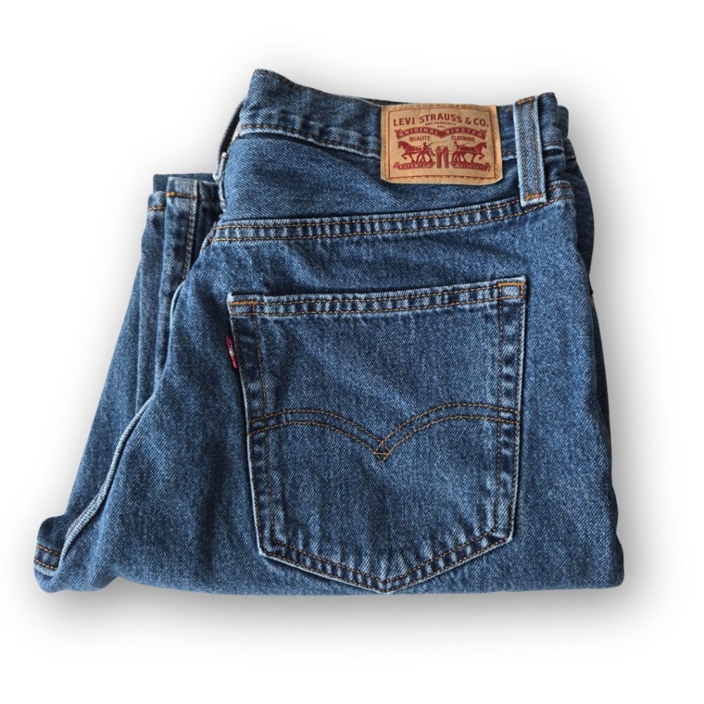 Levi's Blue Denim Wide Leg Jeans